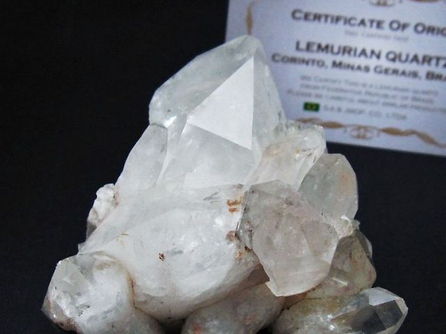 レムリアンシード 水晶 クラスター ミナスジェライス州コリント産 ※証明書付き[T759-1305]