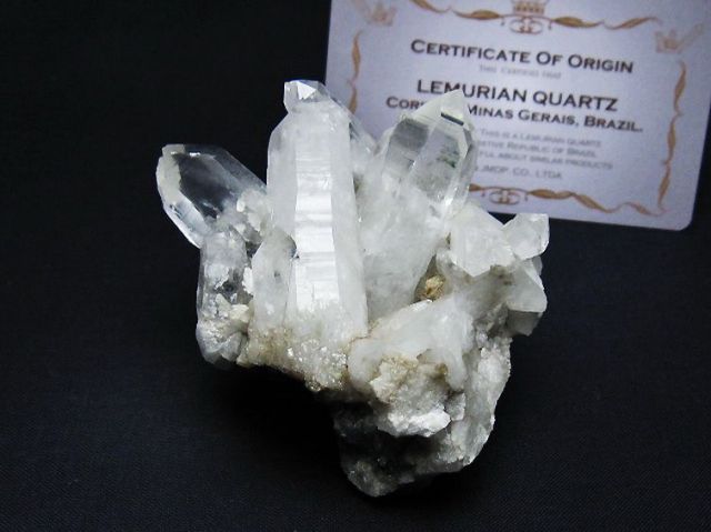レムリアンシード 水晶 クラスター ミナスジェライス州コリント産 ※証明書付き[T759-1312]