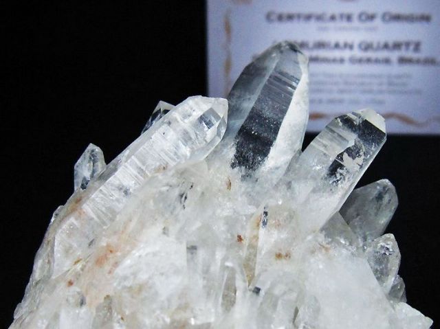 レムリアンシード 水晶 クラスター ミナスジェライス州コリント産 ※証明書付き[T759-1361]