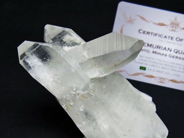 レムリアンシード 水晶 クラスター ミナスジェライス州コリント産 ※証明書付き[T759-1387]