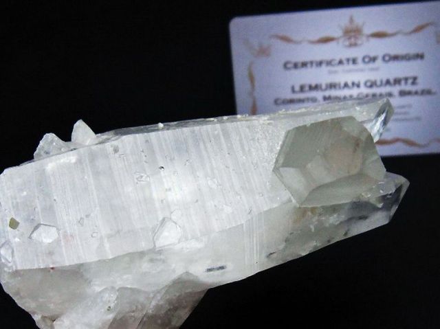 レムリアンシード 水晶 クラスター ミナスジェライス州コリント産 ※証明書付き[T759-1387]