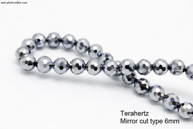 テラヘルツ鉱石 ブレスレット 128面ミラーカット 6mm [T793-39]