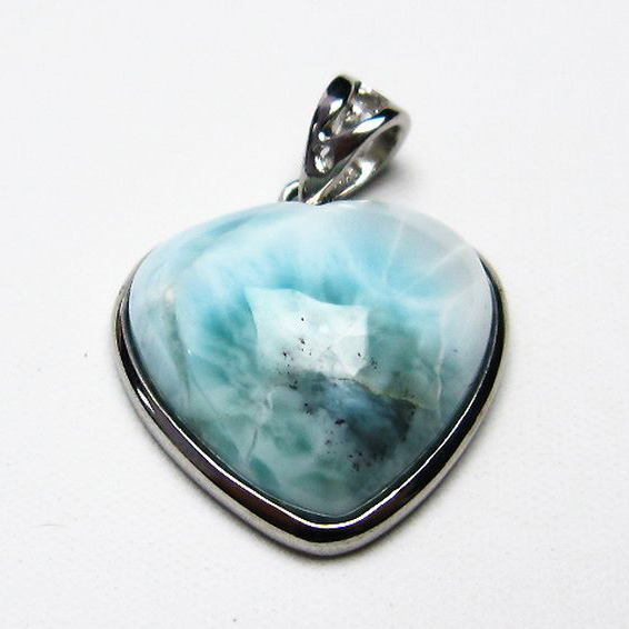 ラリマーハートペンダント[T8-8150]