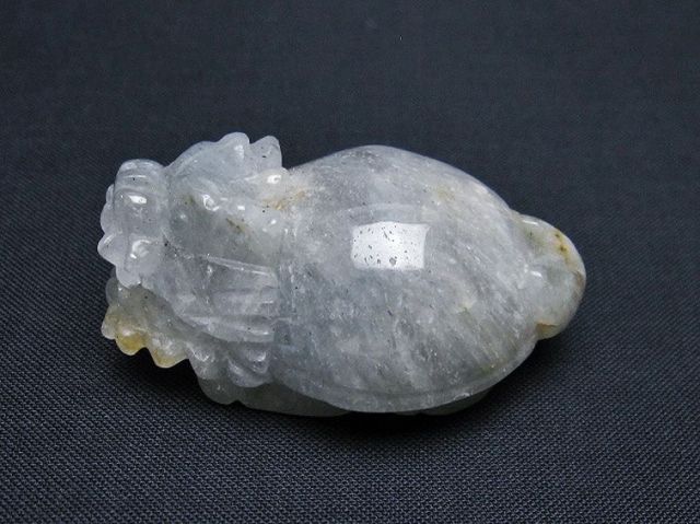スーパーファントム水晶 龍亀 置物[T801-526]