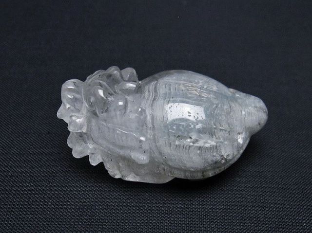 スーパーファントム水晶 龍亀 置物[T801-538]