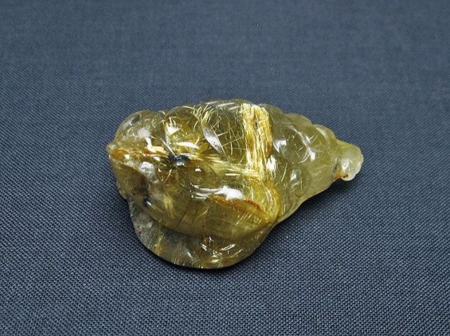 ゴールドタイチンルチル金蟾置物[T801-680]