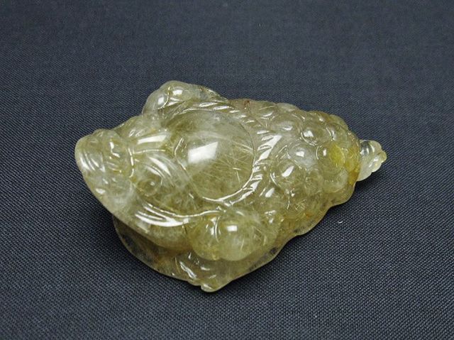 ゴールドタイチンルチル金蟾置物[T801-705]