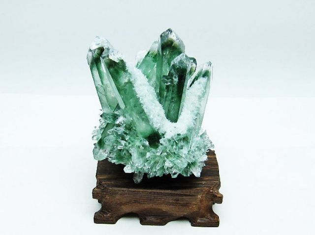 緑水晶 グリーンクォーツ クラスター[T802-5366]