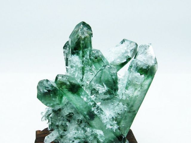 緑水晶 グリーンクォーツ クラスター[T802-5366]