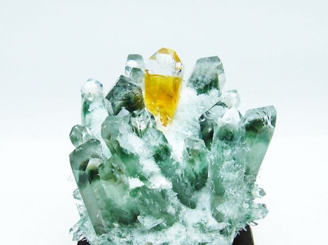 緑水晶 グリーンクォーツ クラスター [t802-5394]