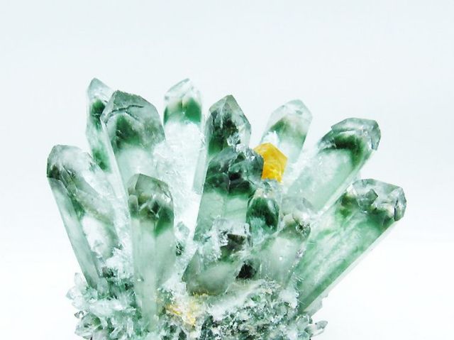 緑水晶 グリーンクォーツ クラスター [t802-5408]