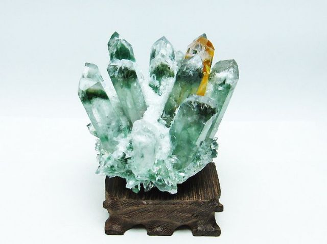 緑水晶 グリーンクォーツ クラスター [t802-5410]