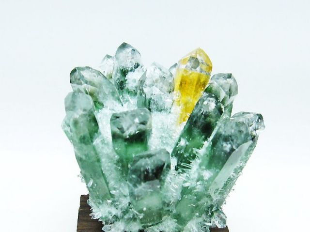 緑水晶 グリーンクォーツ クラスター [t802-5414]