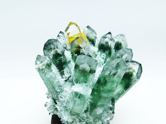 緑水晶 グリーンクォーツ クラスター [t802-5414]