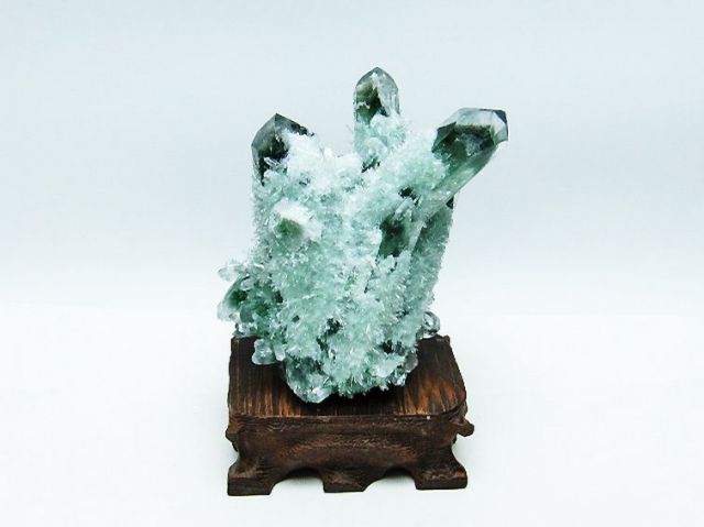 緑水晶 グリーンクォーツ クラスター [t802-5470]