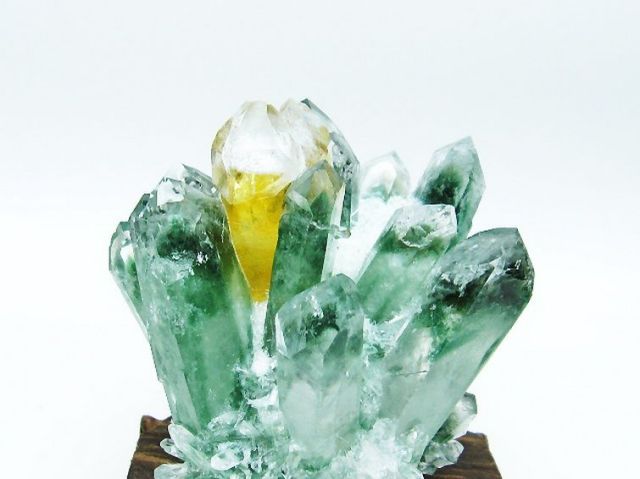 緑水晶 グリーンクォーツ クラスター [t802-5474]