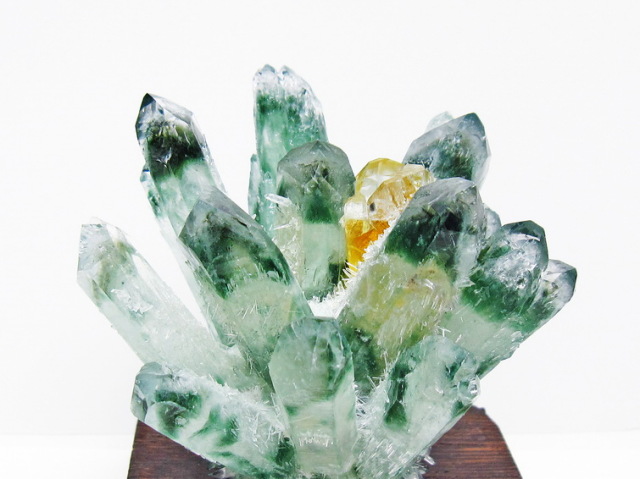 緑水晶 グリーンクォーツ クラスター[T802-5810]