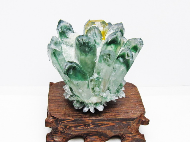 緑水晶 グリーンクォーツ クラスター[T802-5836]