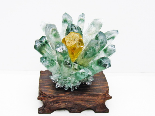 パワーストーン 天然石 緑水晶 グリーンクォーツ クラスター