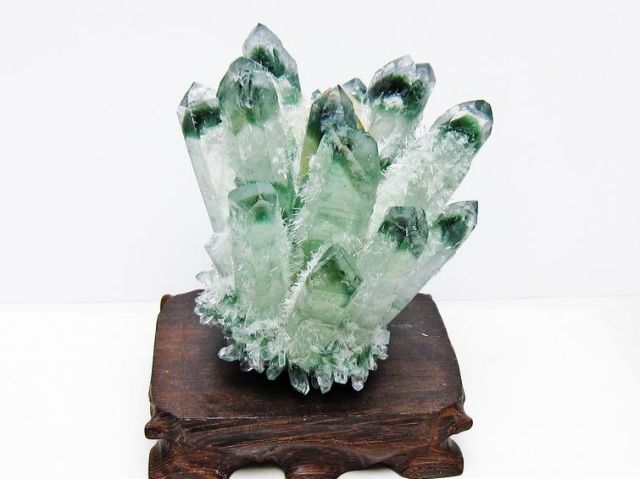 パワーストーン 天然石 緑水晶 グリーンクォーツ クラスター