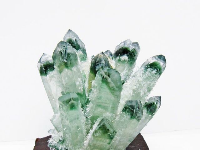 湯布院アンティーク 緑色 黒曜石 天然原石 メノー パワーストン ３個 約1kg パワーストーン 天然石 緑水晶 グリーンクォーツ クラスター