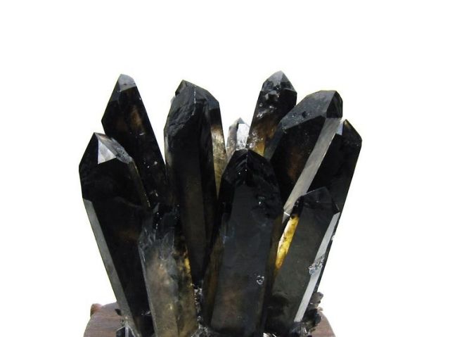 黒水晶 ブラッククォーツ クラスター [t802-5937]