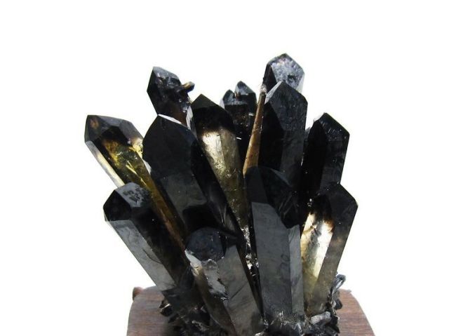 黒水晶 ブラッククォーツ クラスター [t802-5937]