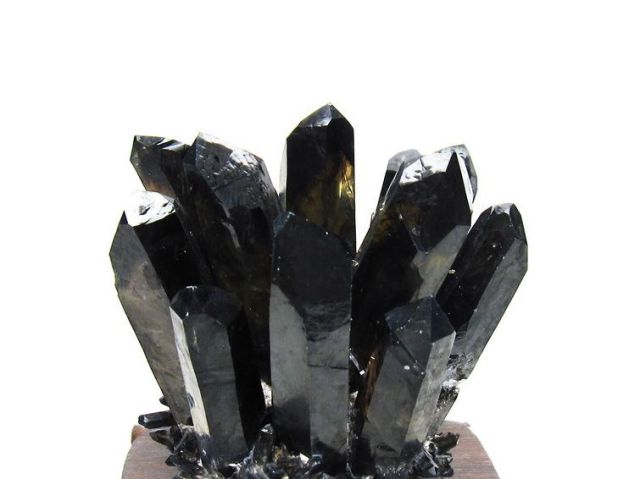 黒水晶 ブラッククォーツ クラスター[T802-5939]
