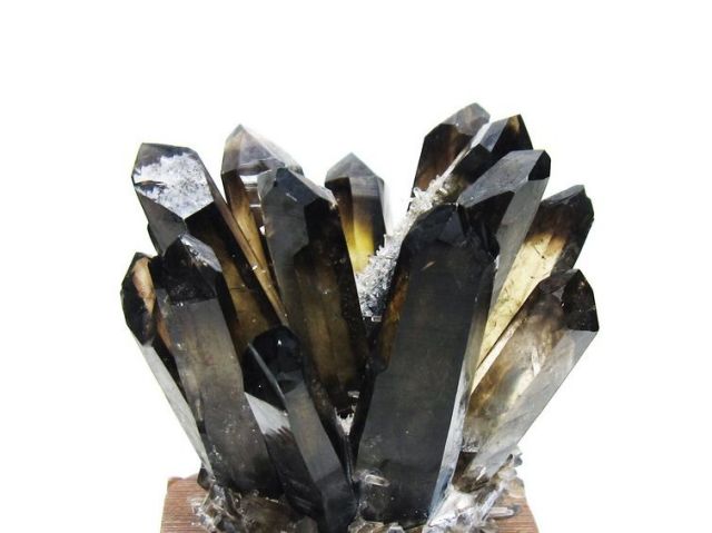 黒水晶 ブラッククォーツ クラスター [t802-5961]