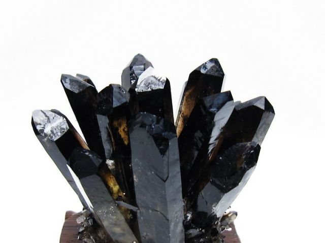 黒水晶 ブラッククォーツ クラスター [t802-6081]