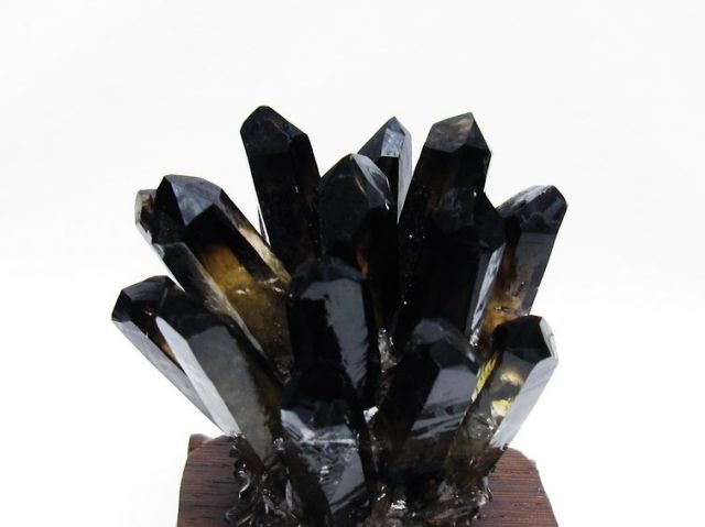 黒水晶 ブラッククォーツ クラスター [t802-6081]