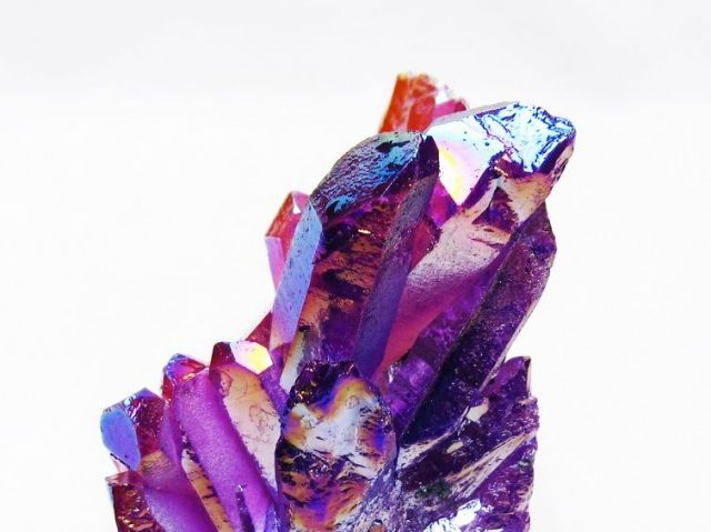 オーラ水晶 オーラクリスタル クラスター (レインボー)[T802-6130]