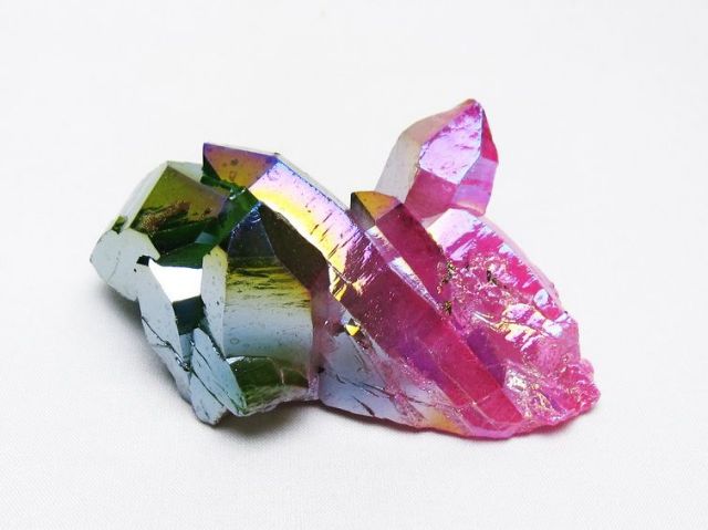 オーラ水晶 オーラクリスタル クラスター (レインボー)[T802-6142]