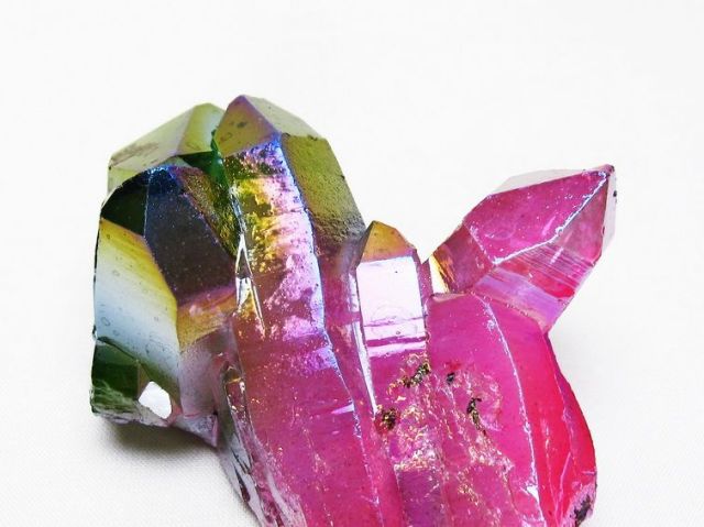 オーラ水晶 オーラクリスタル クラスター (レインボー)[T802-6142]