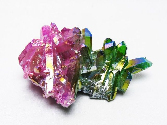 オーラ水晶 オーラクリスタル クラスター (レインボー)[T802-6148]