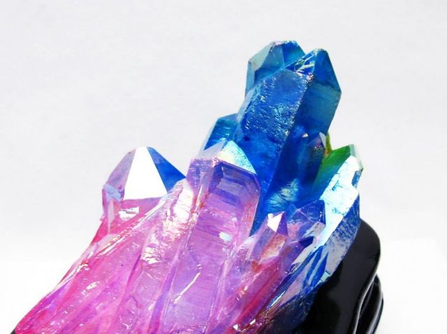 オーラ水晶 オーラクリスタル クラスター (レインボー)[T802-6183]