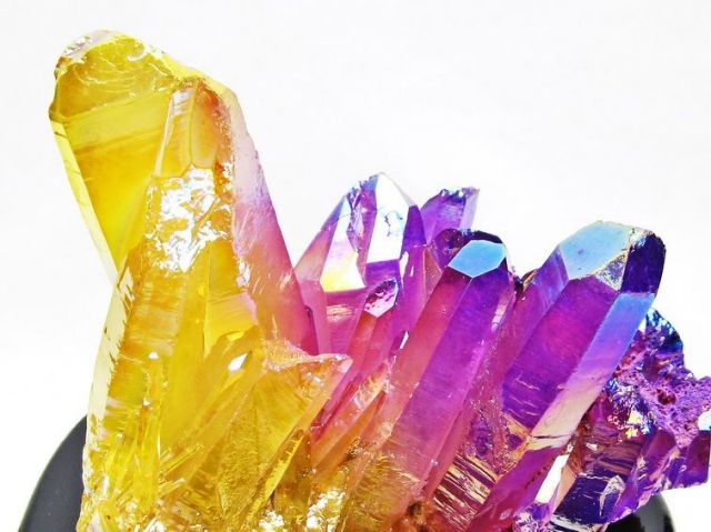 オーラ水晶 オーラクリスタル クラスター (レインボー)[T802-6189]