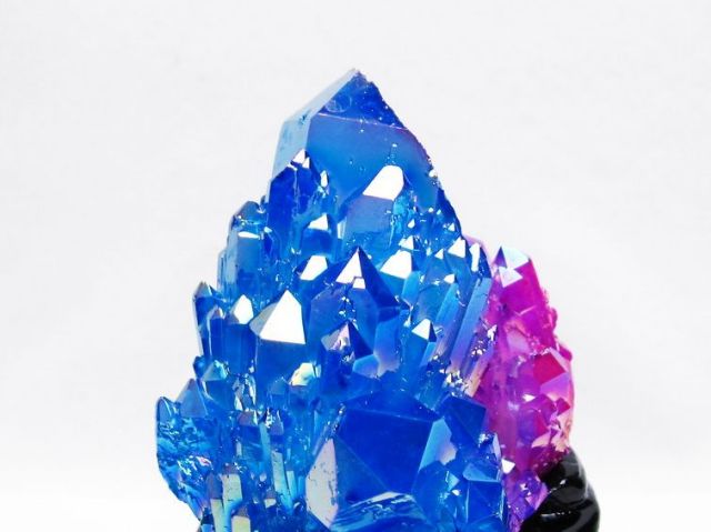 オーラ水晶 オーラクリスタル クラスター (レインボー)[T802-6208]