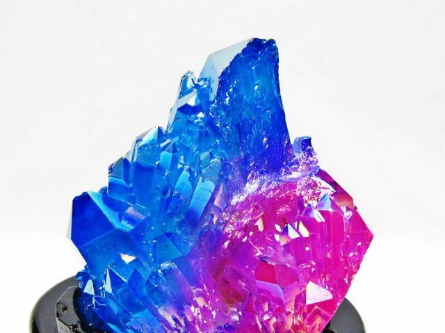 オーラ水晶 オーラクリスタル クラスター (レインボー)[T802-6208]