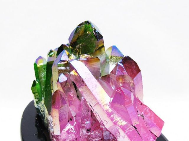 オーラ水晶 オーラクリスタル クラスター (レインボー)[T802-6226]