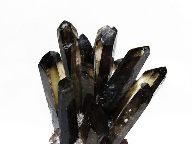 アーカンソー産 ブラッククォーツ（黒水晶）クラスター 755g 黒水晶 ブラッククォーツ クラスター [t802-6250]