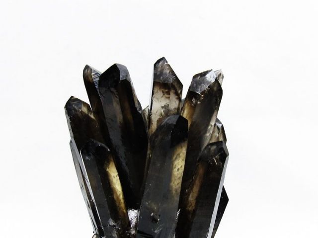 黒水晶 ブラッククォーツ クラスター [t802-6250]