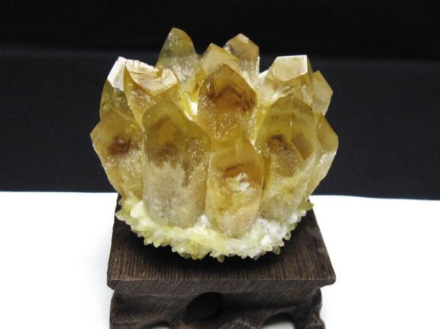黄水晶 イエロークォーツ クラスター [t802-6300]