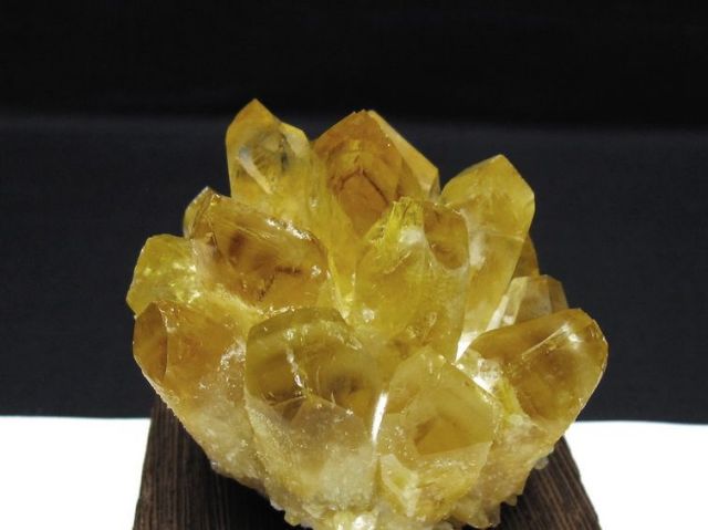 黄水晶 イエロークォーツ クラスター  [t802-6309]
