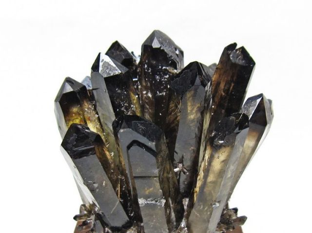 黒水晶 ブラッククォーツ クラスター [t802-6539]