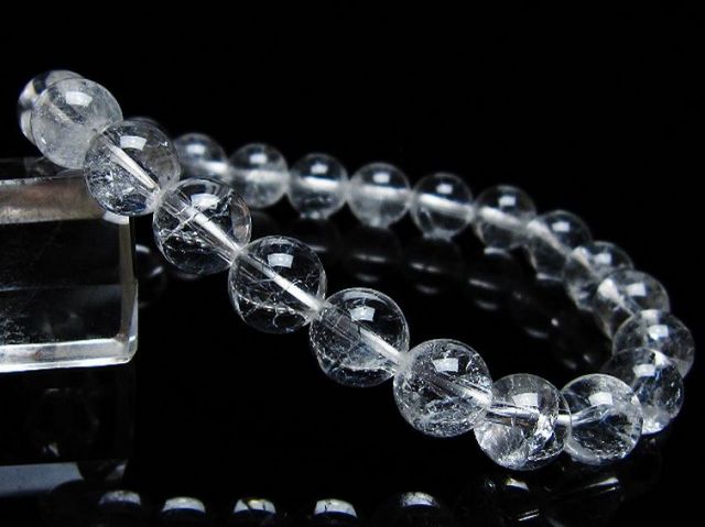 クラック水晶ブレスレット 9mm [T82-10465]