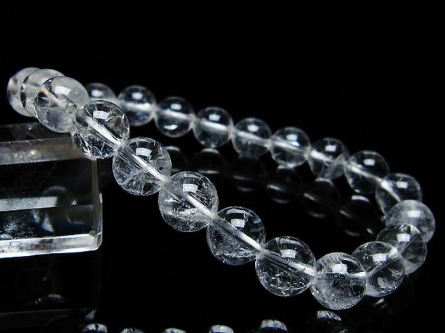 クラック水晶ブレスレット 9mm [T82-10511]