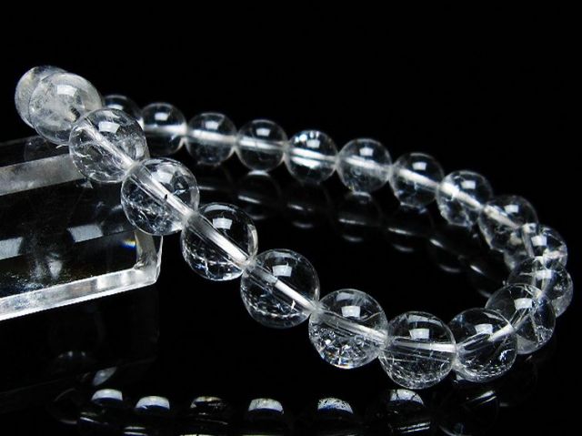 クラック水晶ブレスレット 9mm [T82-10537]