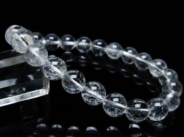 クラック水晶ブレスレット 9mm [T82-10588]