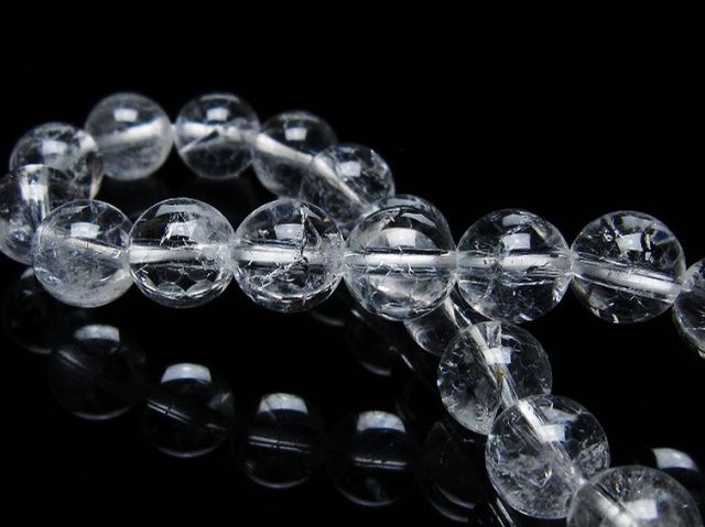 クラック水晶ブレスレット 9mm [T82-10588]